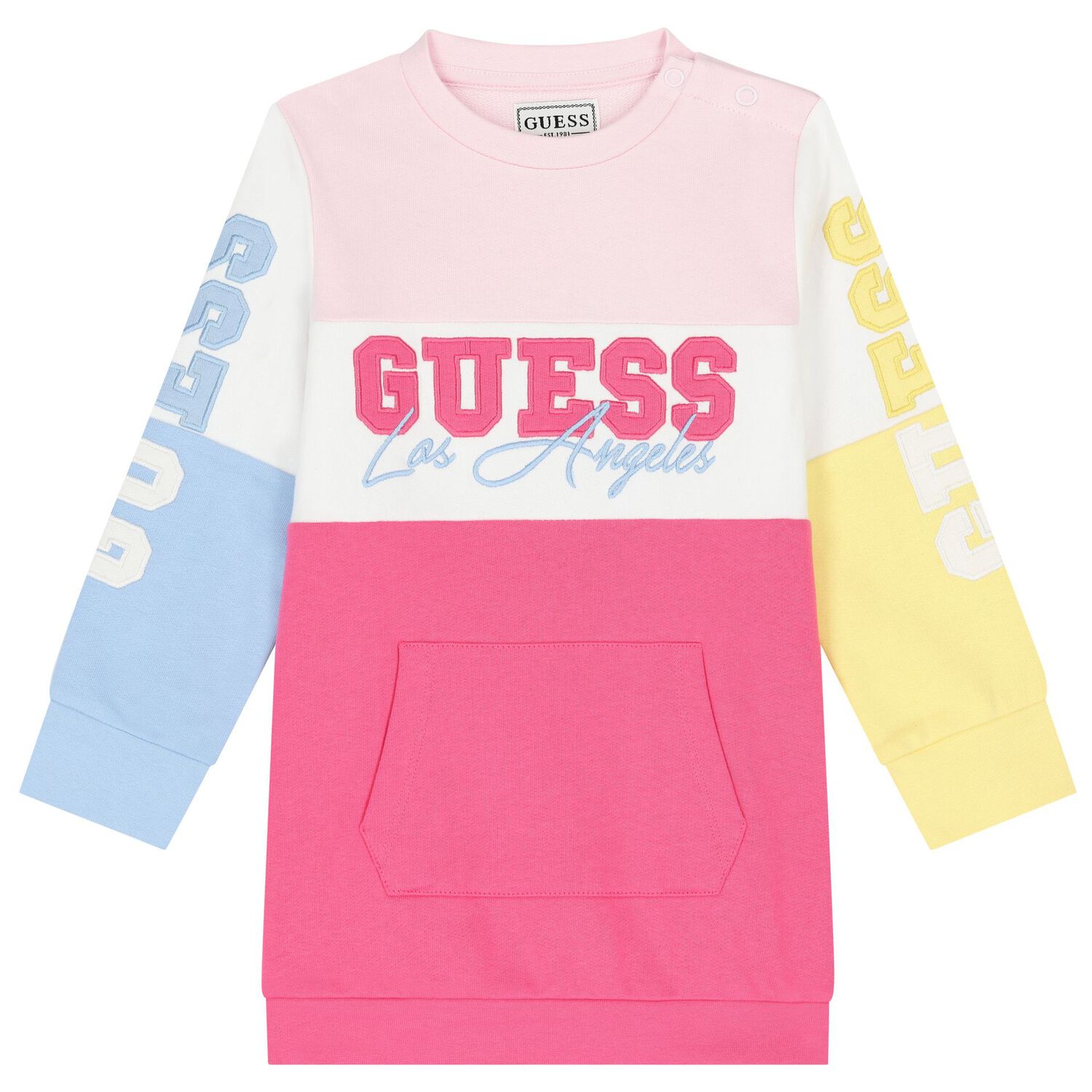 Baby Girls Multi-Coloured Logo Dress Set, 1, hi-res