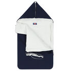Baby Boys Navy & White Logo Nest, 1, hi-res