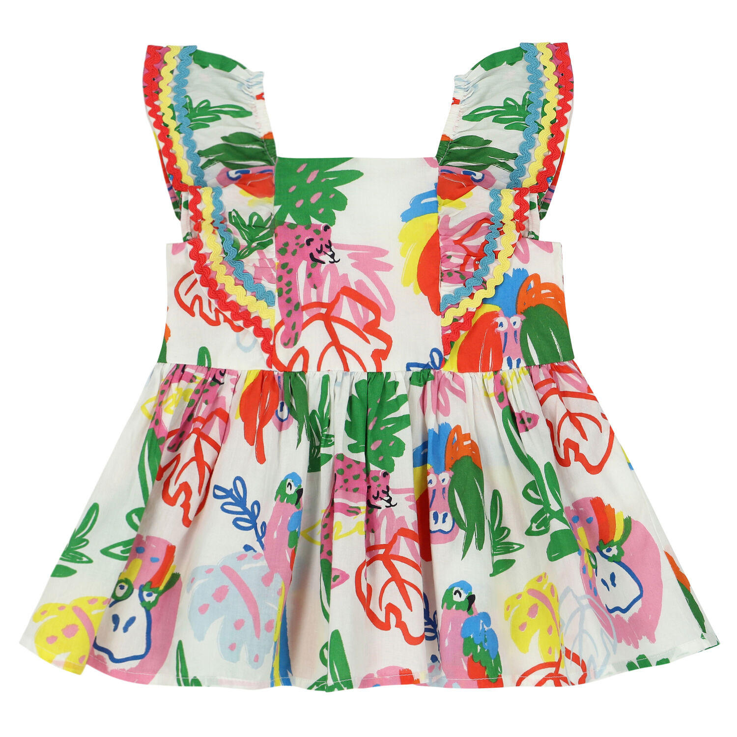 Younger Girls Colourful Dress Set, 1, hi-res