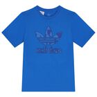 Blue Trefoil Logo Shorts Set, 1, hi-res