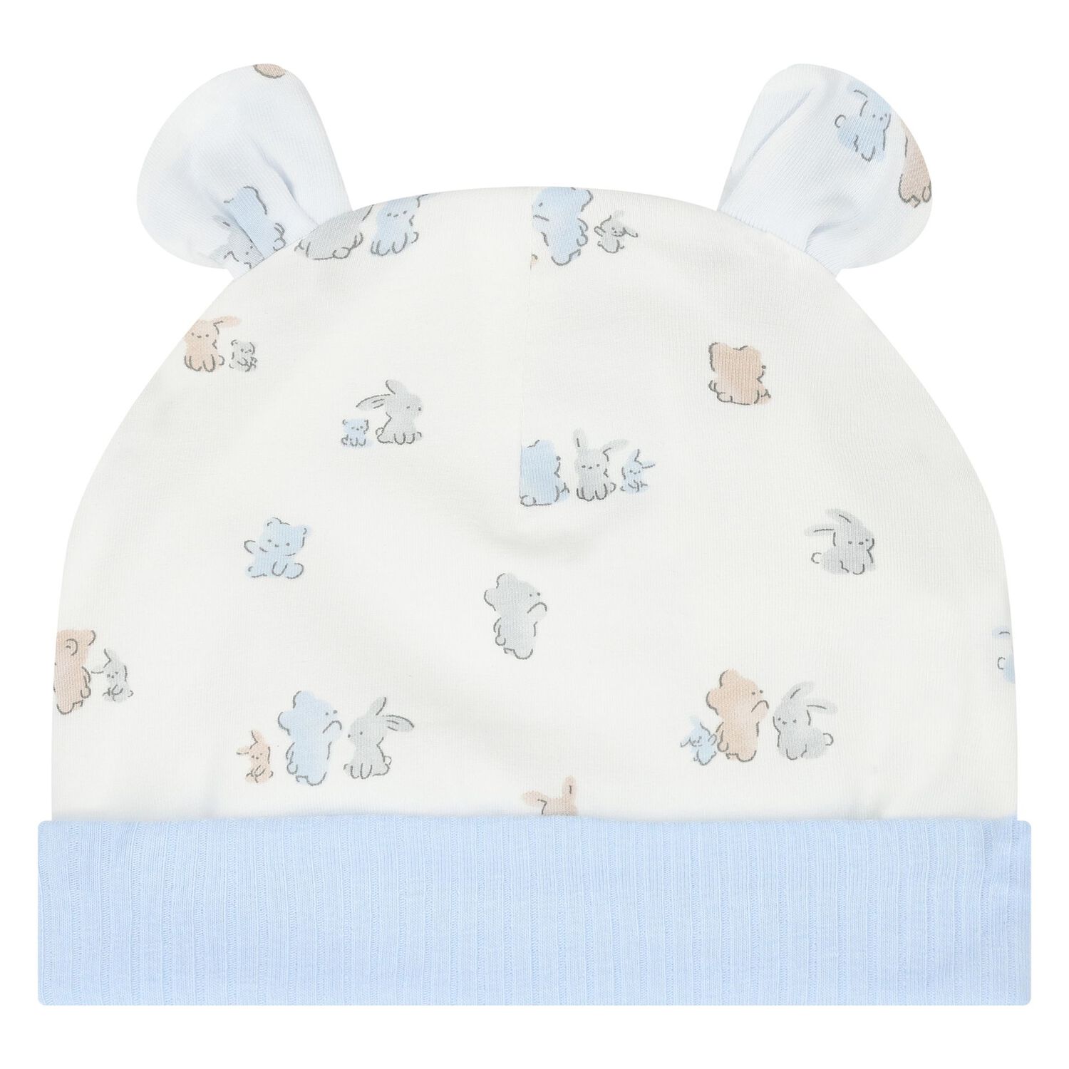 Baby Boys Blue & White Babygrow Gift Set (3 Piece), 4, hi-res