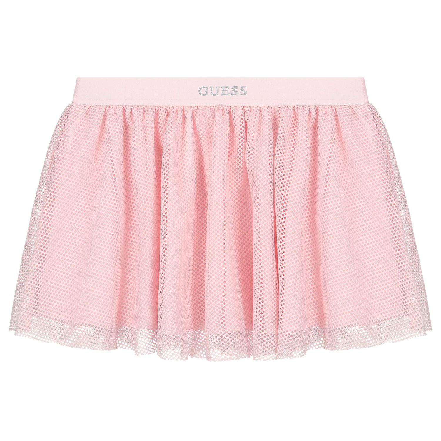 Girls White & Pink Logo Skirt Set, 1, hi-res