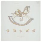 Ivory Rocking Horse Swaddle Blanket, 1, hi-res