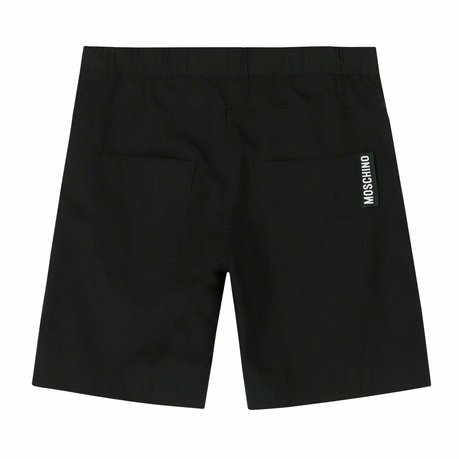 Boys Black Logo Shorts, 2, hi-res