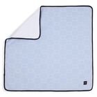 Baby Boys Blue & White Logo Blanket, 1, hi-res