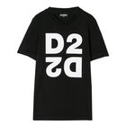 Boys Black Logo T-Short, 1, hi-res