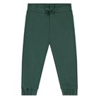 Younger Boys White & Green Logo Trousers Set, 1, hi-res