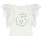 Girls White 6th Birthday T-Shirt, 10, hi-res