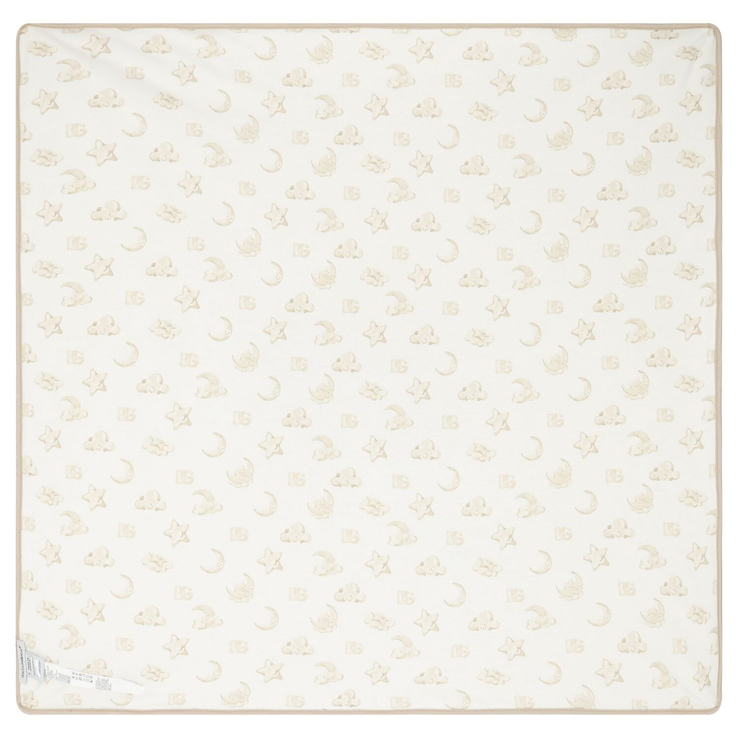 Ivory & Beige Logo Baby Blanket, 1, hi-res