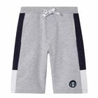 Boys Grey Logo Shorts, 2, hi-res