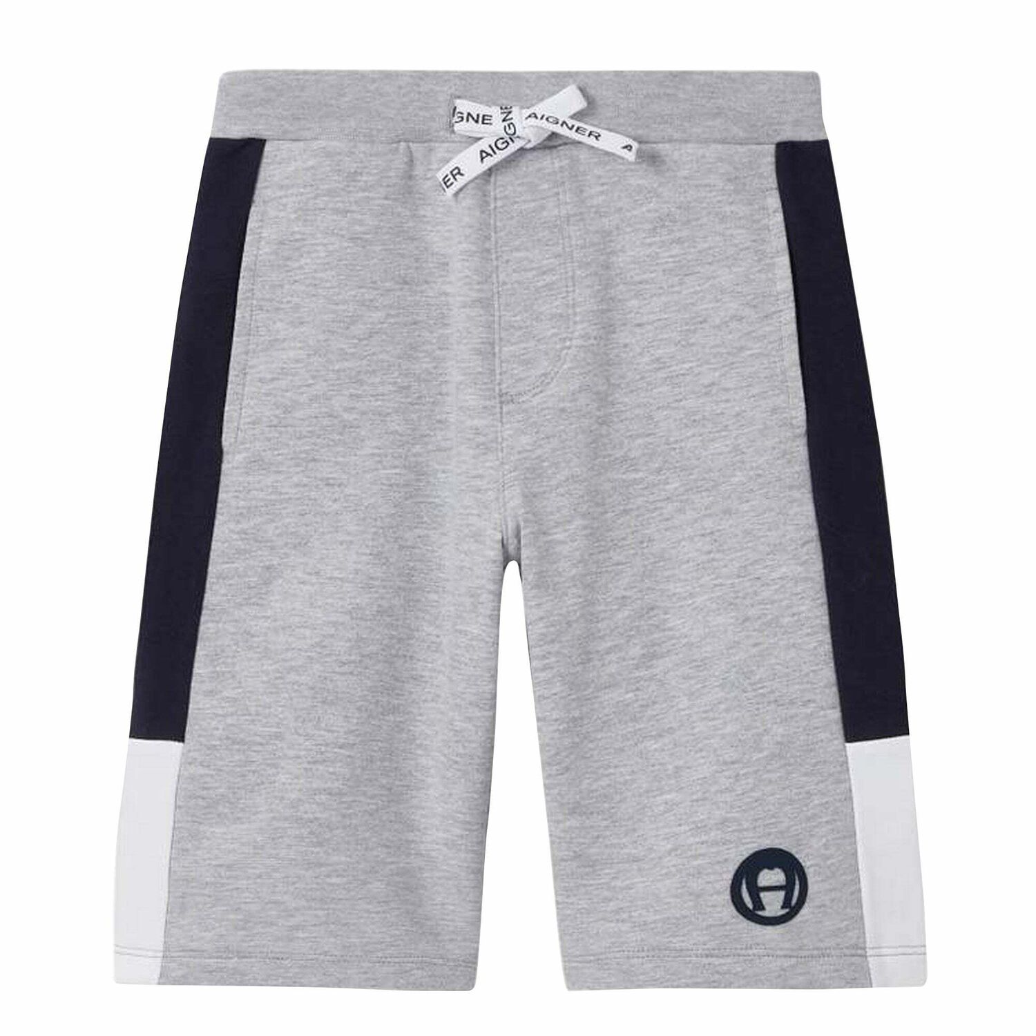 Boys Grey Logo Shorts, 2, hi-res