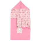 Baby Girls Pink Teddy Logo Nest, 2, hi-res