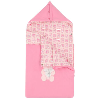 Baby Girls Pink Teddy Logo Nest