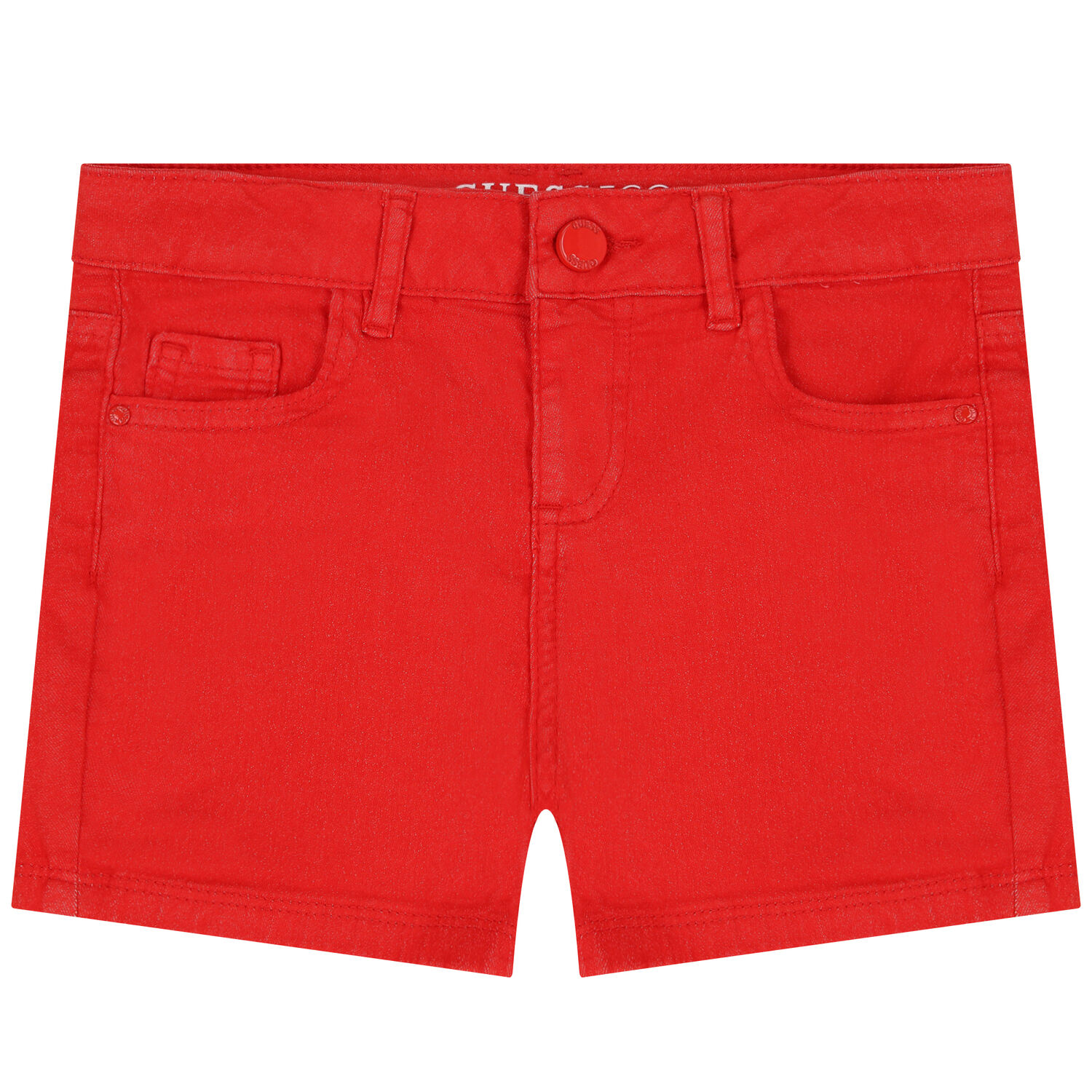 Girls Red Logo Shorts, 2, hi-res