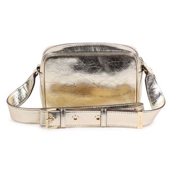 Girls Gold Faux Leather Bag