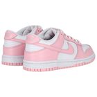 Girls Pink & White Dunk Low Trainers, 2, hi-res