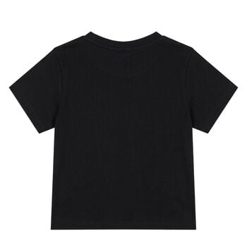 Younger Boys Black Logo T-Shirt