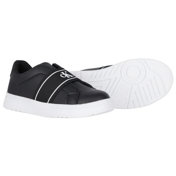 Black & White Logo Trainers