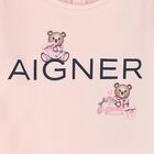 Baby Girls Pink Teddy Bear Logo Babygrow, 2, hi-res