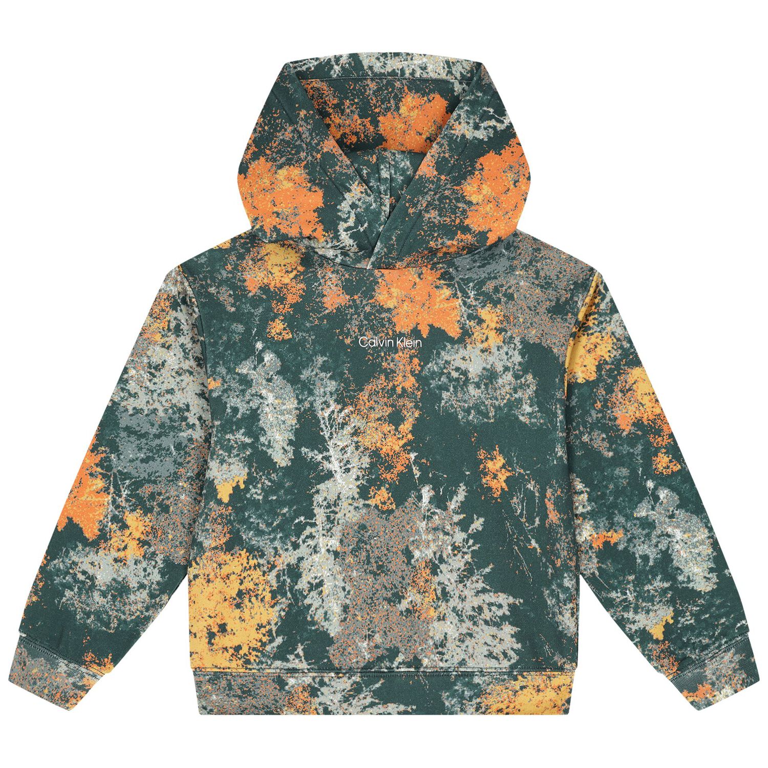 Boys Green Logo Hooded Top, 1, hi-res image number null