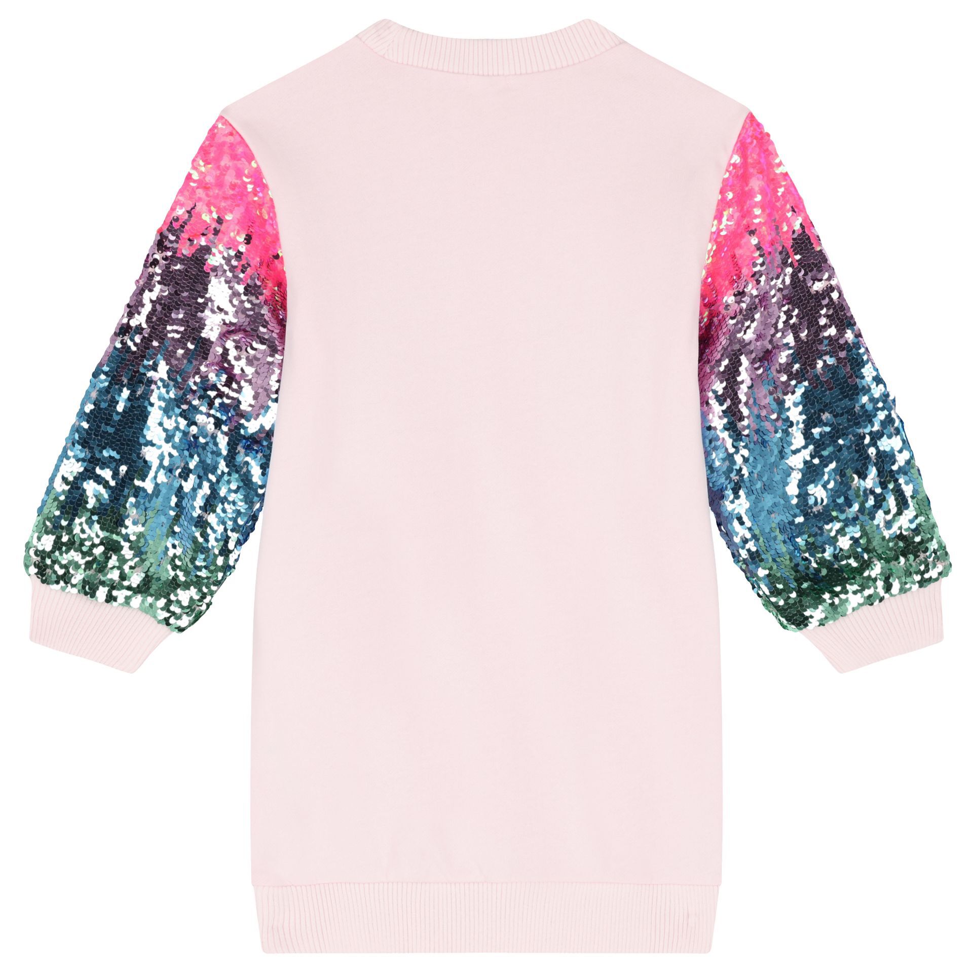 BILLIEBLUSH Girls Pink Sequin Sweatshirt Dress Junior Couture UK