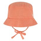 Younger Boys Orange Dungaree & Hat Set (3 Piece) , 1, hi-res
