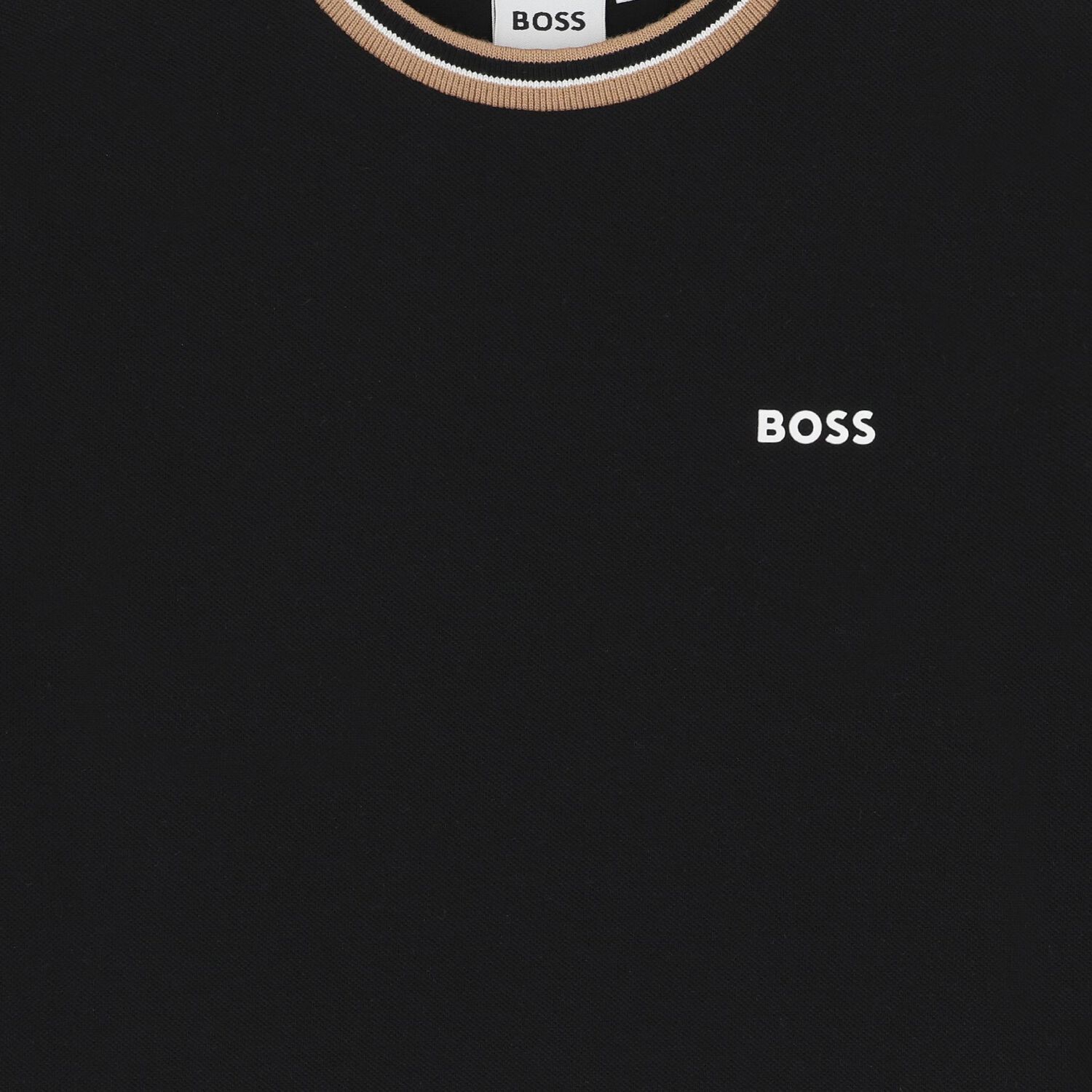 Boys Black Logo T-Shirt, 1, hi-res