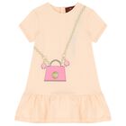 Younger Girls Pink Logo Bag Dress, 3, hi-res