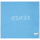 Baby Boys Blue Logo Knitted Blanket, 2, hi-res