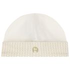 Ivory Logo Babygrow Hat & Bib Gift Set, 1, hi-res