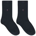 Boys Navy Blue Logo Underwear Set, 1, hi-res