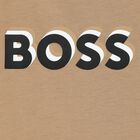 Boys Beige Logo T-Shirt, 3, hi-res
