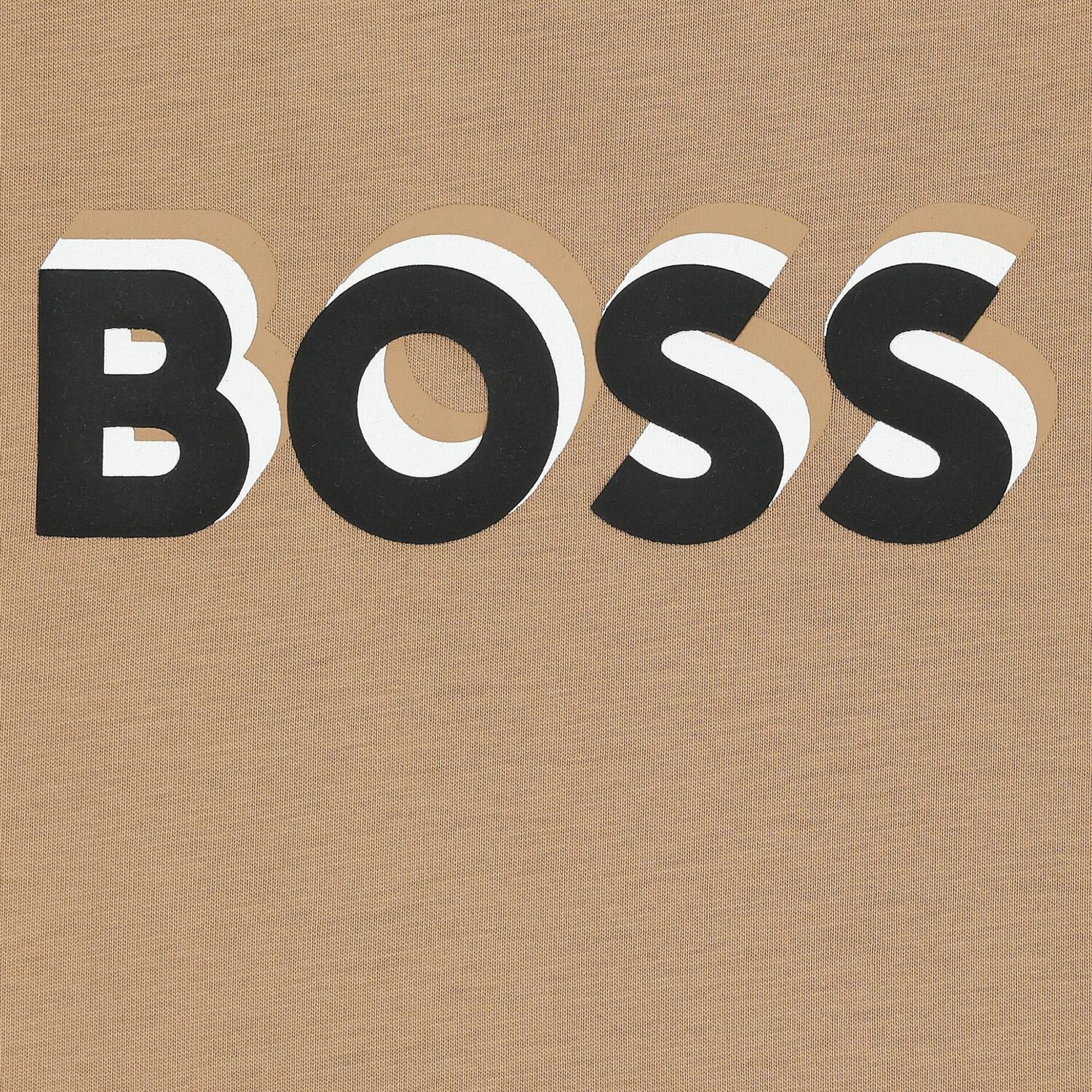 Boys Beige Logo T-Shirt, 3, hi-res