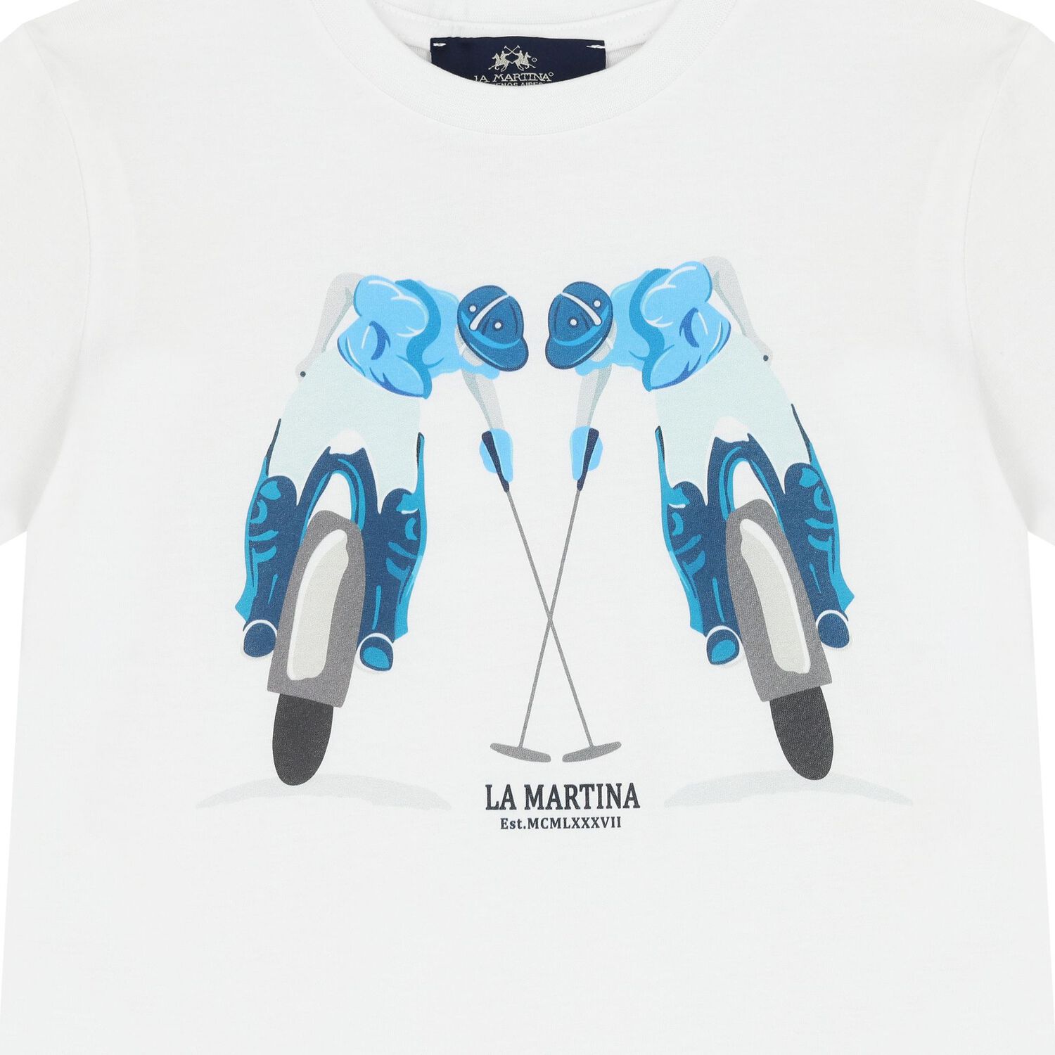 Boys White Logo T-Shirt, 1, hi-res image number null