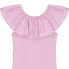 Girls Pink Ruffled Top, 1, hi-res