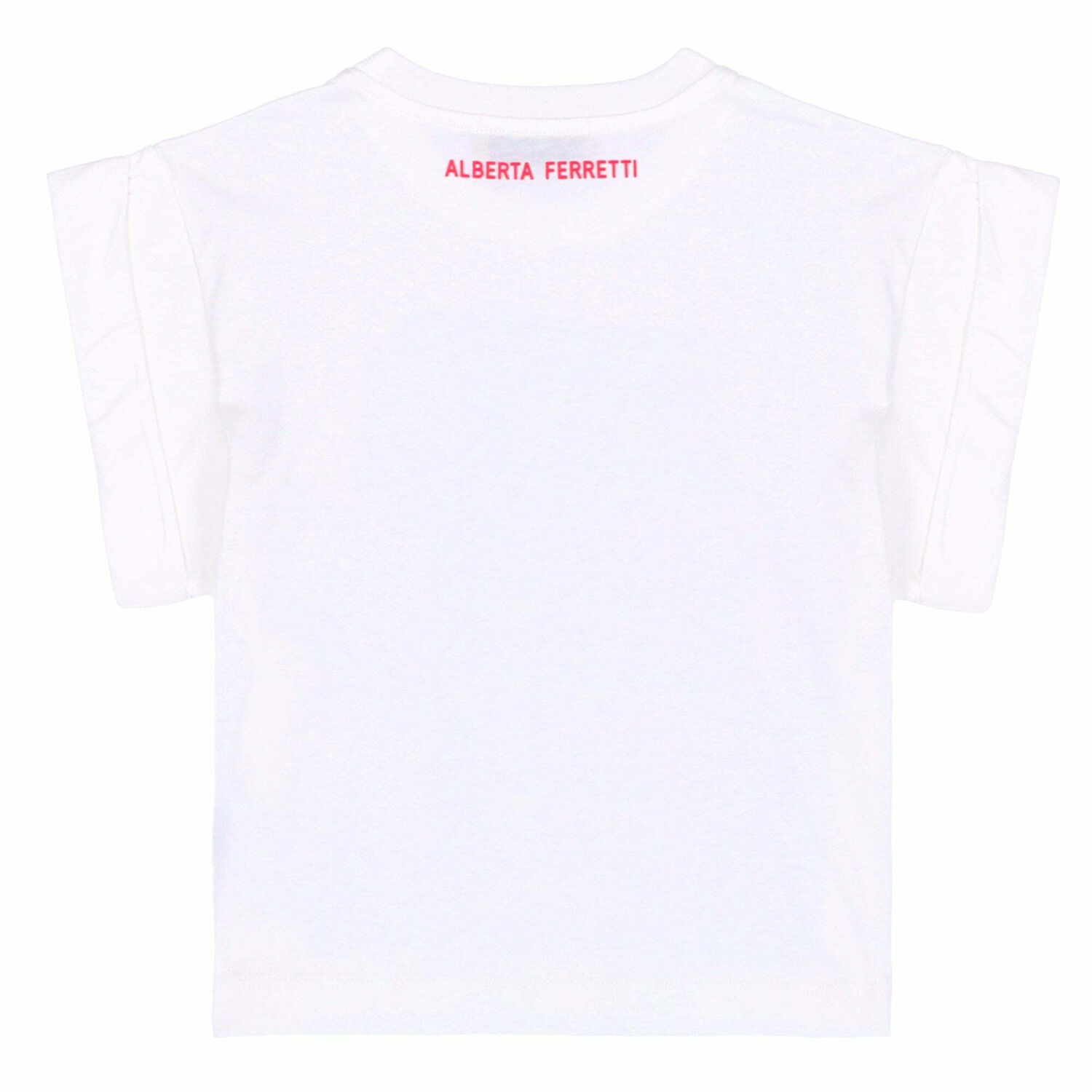 Girls Off White Embroidered Text T-Shirt, 1, hi-res