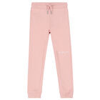Girls Pink Logo Joggers, 1, hi-res