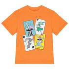 Boys Orange Logo Bunnies T-Shirt, 1, hi-res