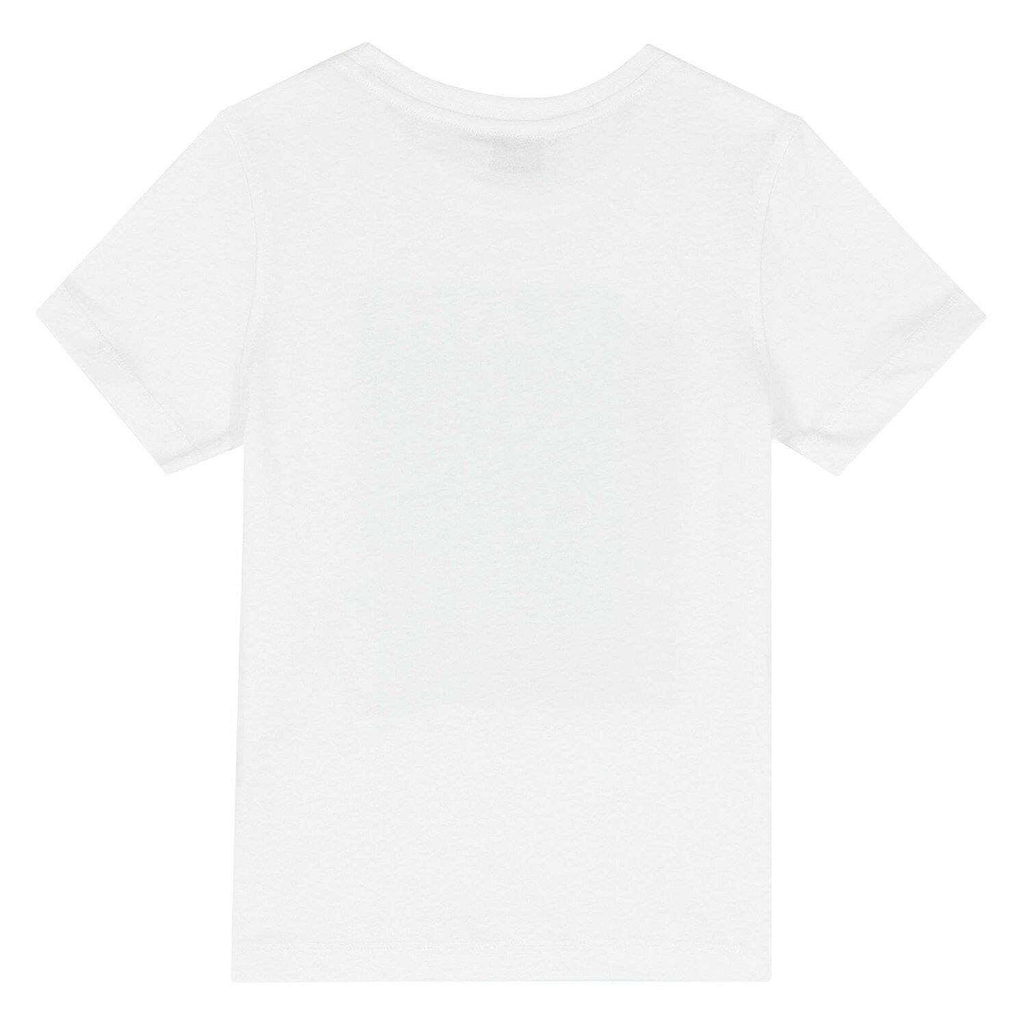 Boys White Logo T-Shirt, 1, hi-res