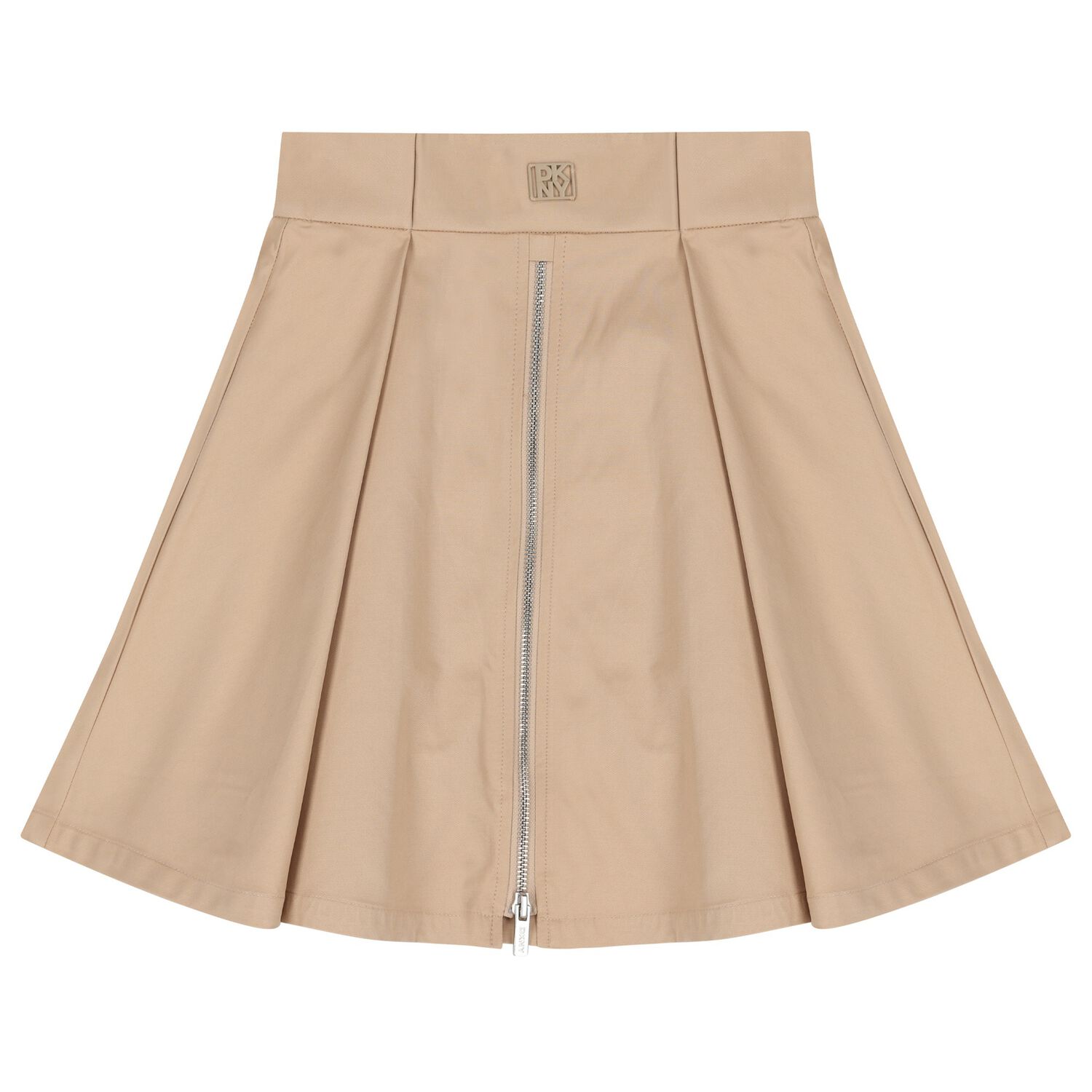 Girls Beige Logo Skirt, 1, hi-res image number null