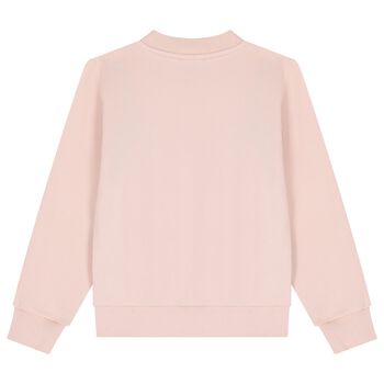 Girls Pink Logo Sweatshirt