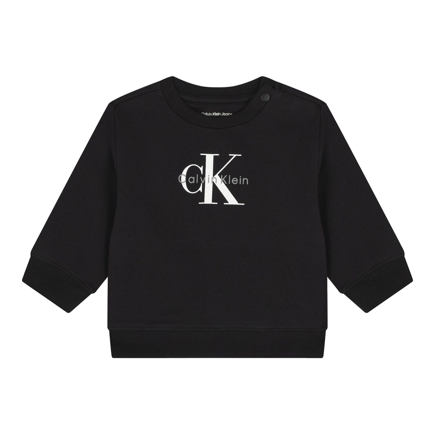 Baby Boys Black Logo Tracksuit, 1, hi-res