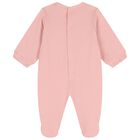 Baby Girls Pink Logo Babygrow, 2, hi-res