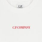 Boys White Logo Long Sleeve Top , 1, hi-res