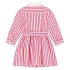 Baby Girls White & Pink Striped Dress Set, 1, hi-res