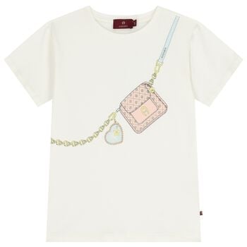 Girls Ivory Bag T-Shirt