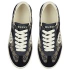 Navy Blue & Beige GG logo Canvas Trainers, 2, hi-res