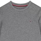 Boys Black & Grey Cotton Logo Long Sleeve Top( 2-Pack ), 2, hi-res