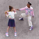 Girls Ivory Hearts Long Sleeve Top, 1, hi-res