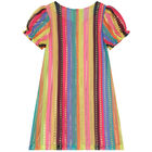 Girls Pink & Gold Logo Bag Dress, 1, hi-res